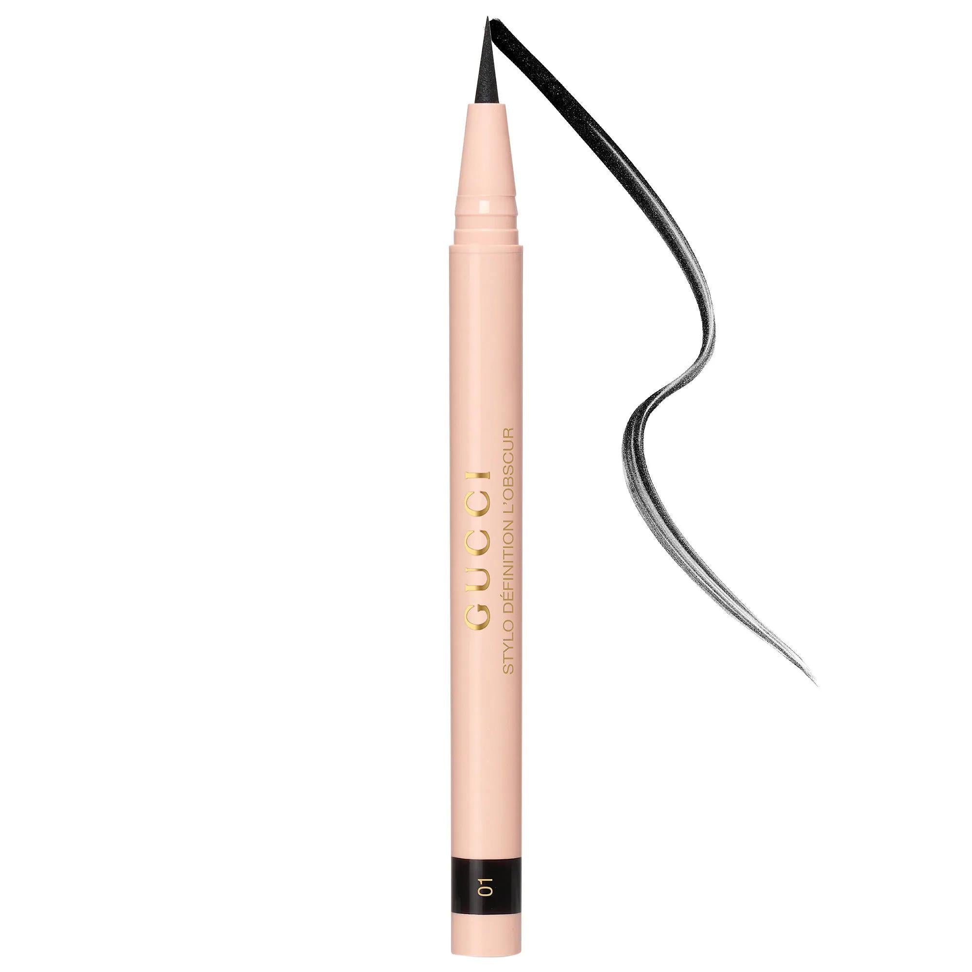 Gucci Beauty Stylo Définition Waterproof Liquid Eyeliner - Precise, Long-Lasting, Chemical-Free Eve Black Shade