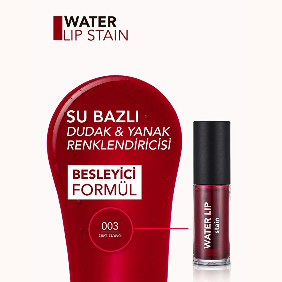 Flormar Water Lip Stain - Long-Lasting Matte Lip and Cheek Tint for Vibrant Color
