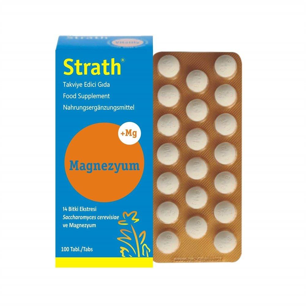 Strath Magnezyum Magnesium with 14 Herbal Extracts & Brewer's Yeast - 100 Tablets