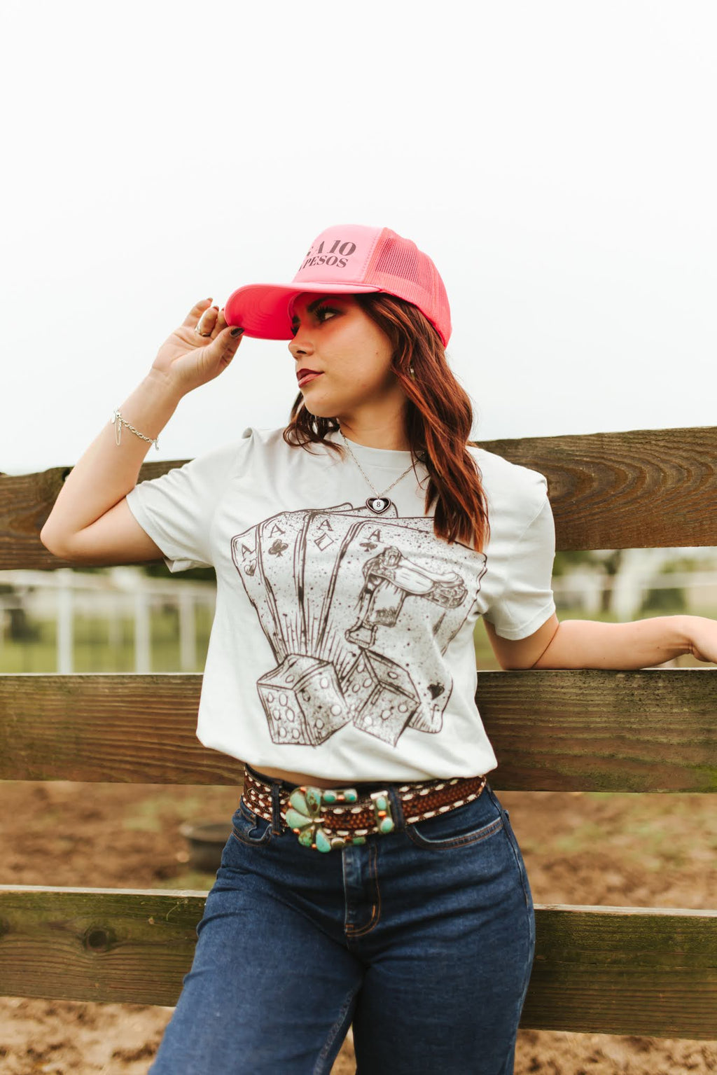 Wild Junkie He's A 10 But In Pesos Trucker Hat — construction detail