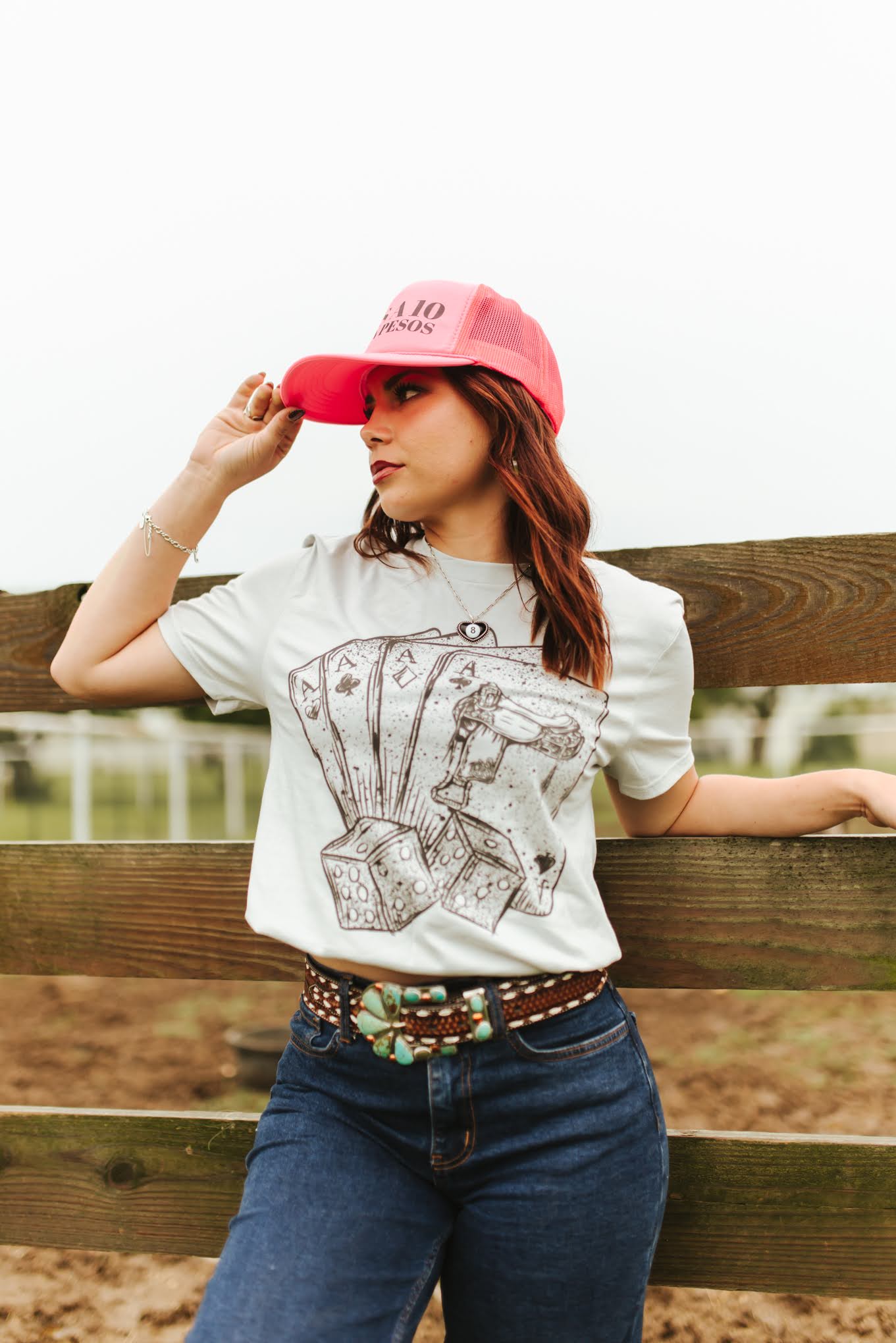 Wild Junkie He's A 10 But In Pesos Trucker Hat — construction detail