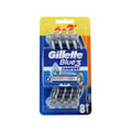 Gillette Blue3 Comfort Disposable Razors for Men - 8 Pack, Smooth Shave, Comfort Design, Travel Friendly