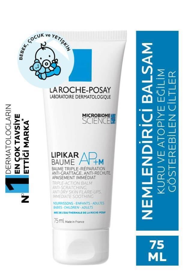 La Roche Posay Lipikar Baume AP+ M Moisturizing Balm for Dry Skin - Fragrance-Free, 2.54 fl oz