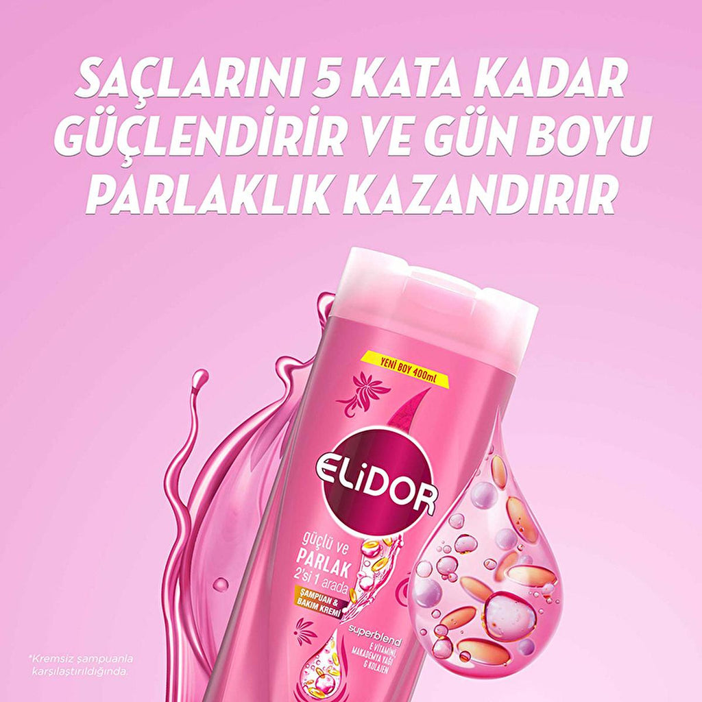 Elidor Superblend 2-in-1 Shampoo and Conditioner - Strengthens, Nourishes, and Adds Shine to Hair