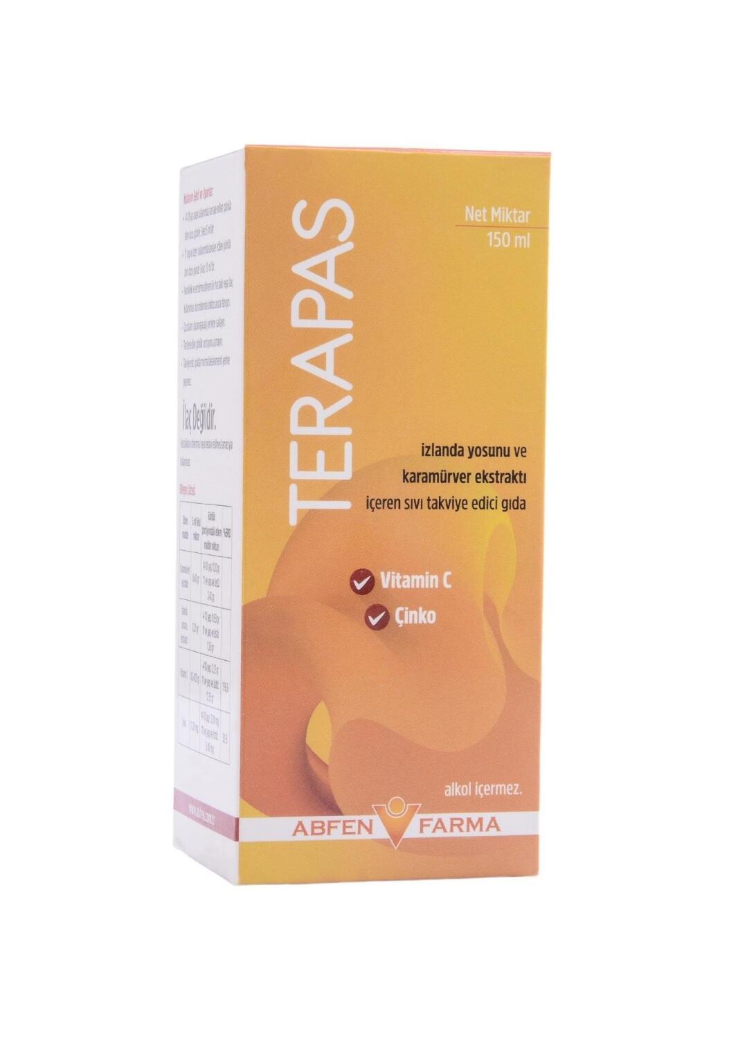Terapas Herbal Syrup - Iceland Moss, Vitamin C & Zinc for Immune Support & Natural Cough Relief