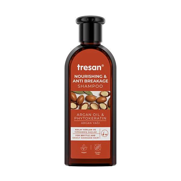 Tresan Argan Oil Shampoo: Nourishing & Breakage Control - Revitalize Damaged, Dry Hair with Keratin & Vitamin B - Daily Use Formula, 10.14 fl oz