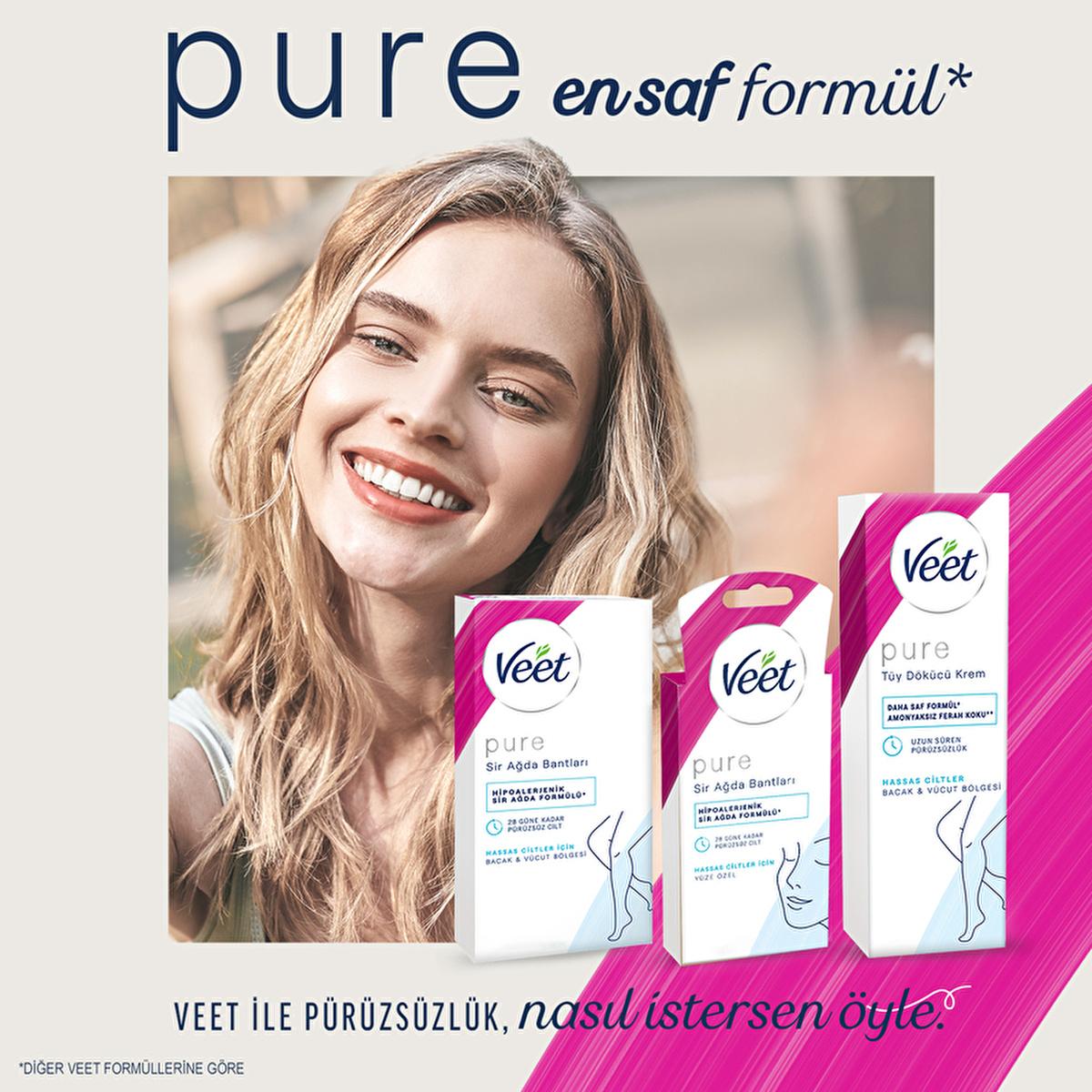 Veet Hair Removal Cream for Sensitive Skin - Smooth & Fresh Technology, 3.38 fl oz