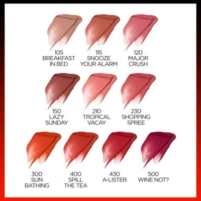 Loreal Paris Liquid Matte Lipstick - Long Lasting, Transfer Resistant Makeup - 120 Major Crush