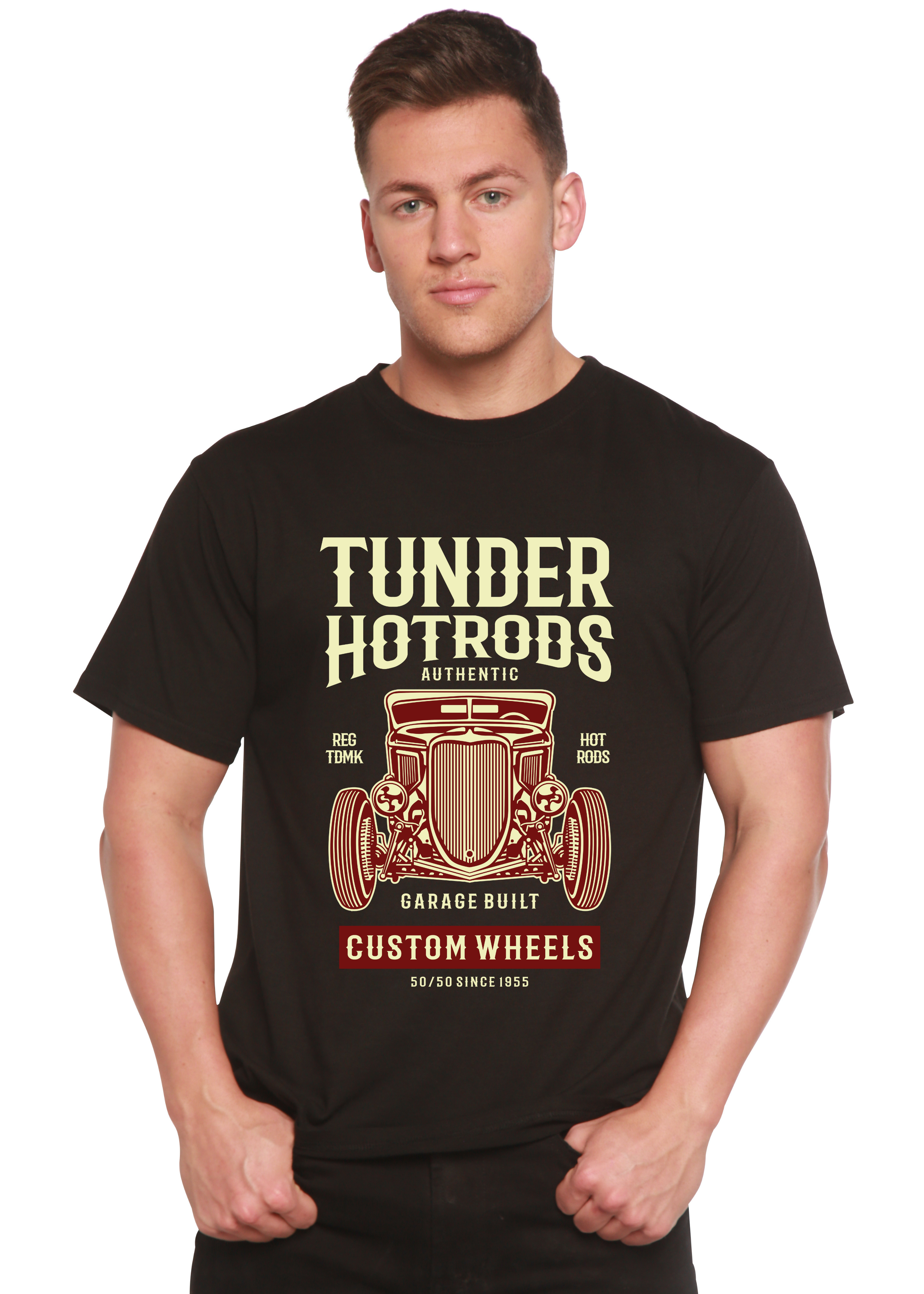 Spun Bamboo Thunder Hot Spun Bamboo® Men's Bamboo Viscose/Organic Cotton Short Sleeve Graphic T-Shirt — main product shot