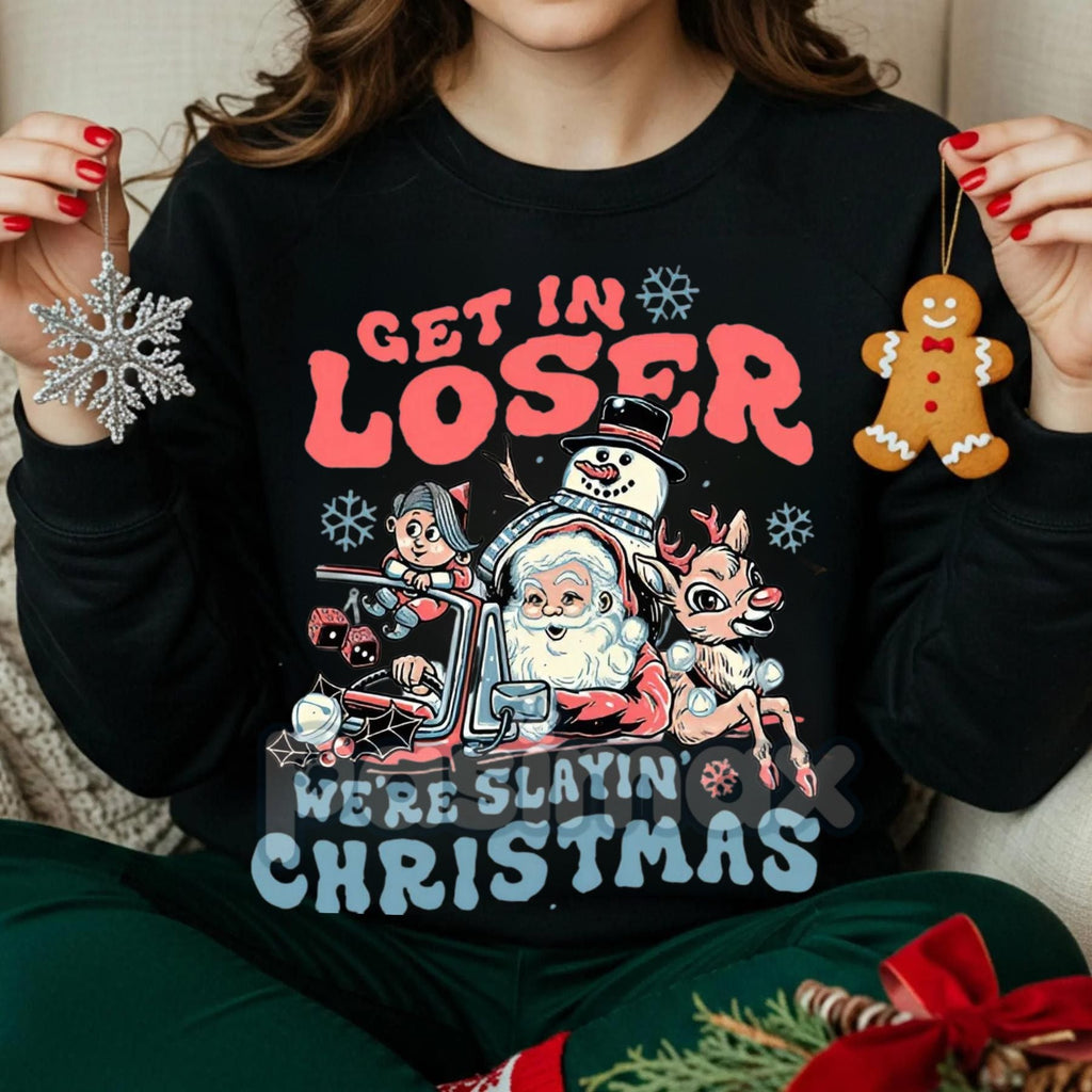 Pasimax Rudolph and Friends Xmas Sweatshirt – Iconic Red Nosed Reindeer Holiday Crewneck — color detail
