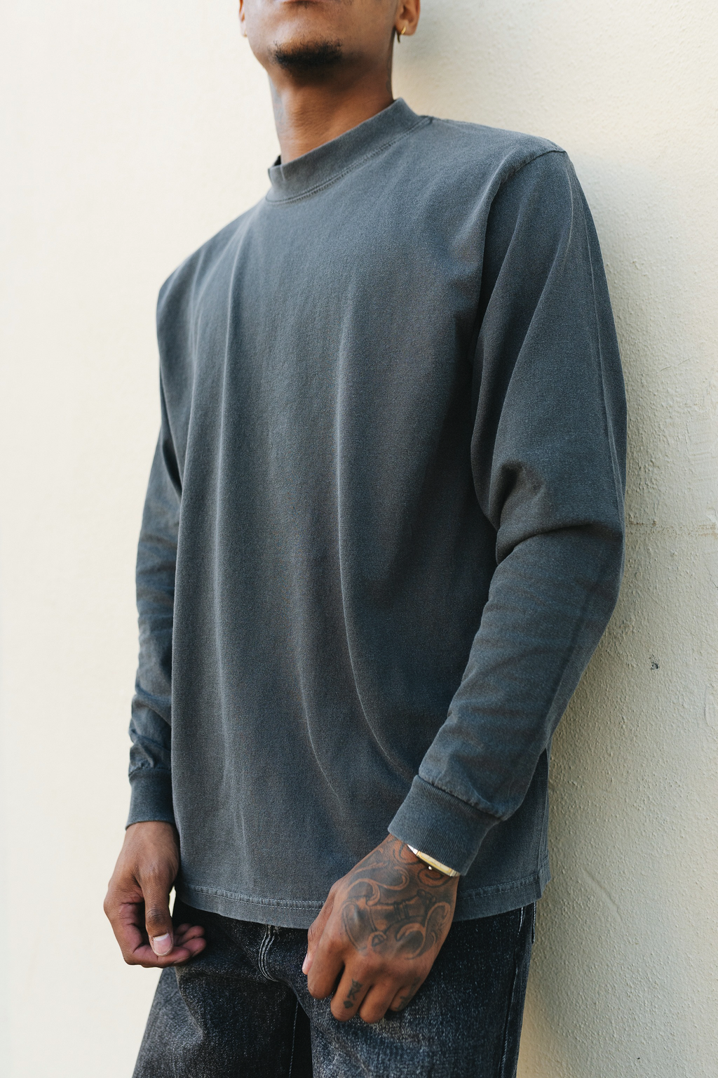 Superline Long Sleeve Garment Dye Max Heavyweight Shirt — main product shot