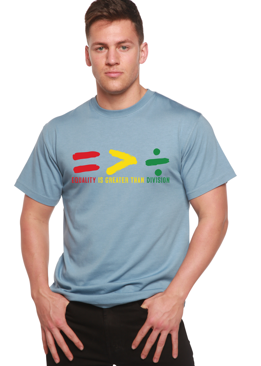 Spun Bamboo Black History Month Unisex Bamboo/Cotton Graphic T-Shirt — color detail