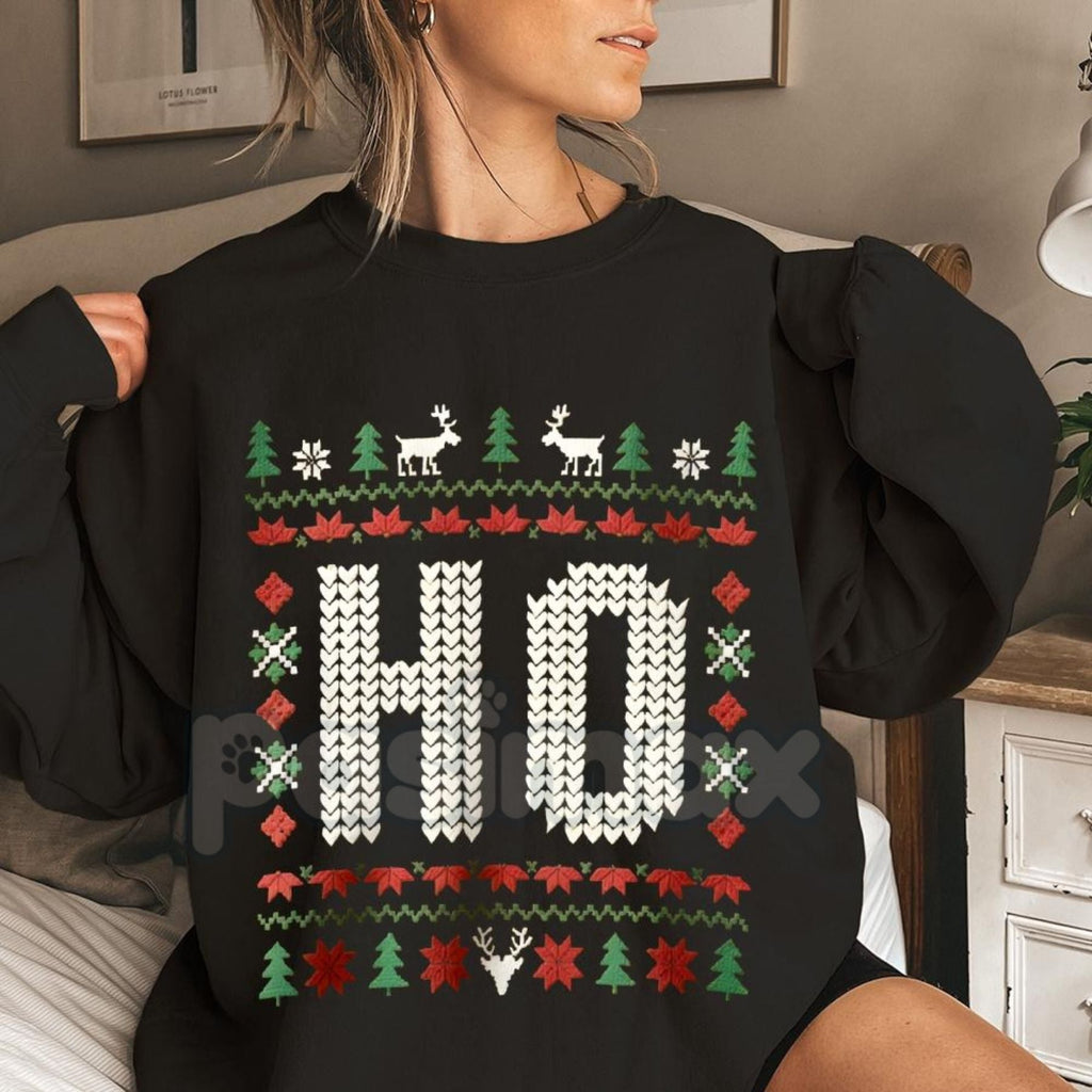 Pasimax Santa's Favorite Ho Funny Christmas Sweatshirt | Explicit Adult Holiday Jumper | Sarcastic Naughty Xmas Crewneck | Ma