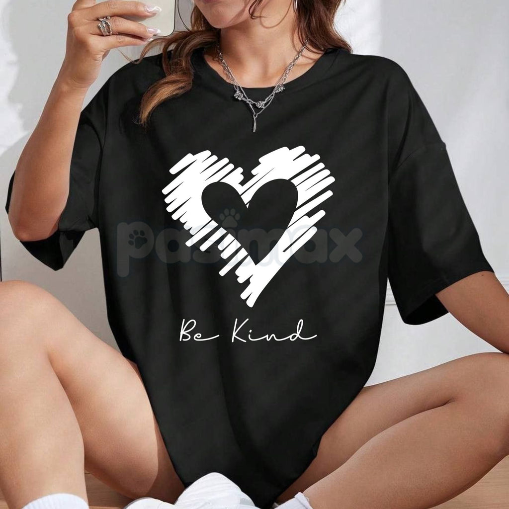 Women’s Leopard & Heart Print T-Shirt – Casual Round Neck Cotton Graphic Top, Premium 100% Cotton Animal Print Chic Tee, Soft Lived-In Heavyweight Stylish Heart Shirt, Made in USA