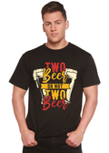 Spun Bamboo Two Beer Men's Bamboo Viscose/Organic Cotton Short Sleeve Graphic T-Shirt — main product shot