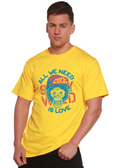 Spun Bamboo All We Need is Love Men's Bamboo Viscose/Organic Cotton Short Sleeve Graphic T-Shirt — main product shot