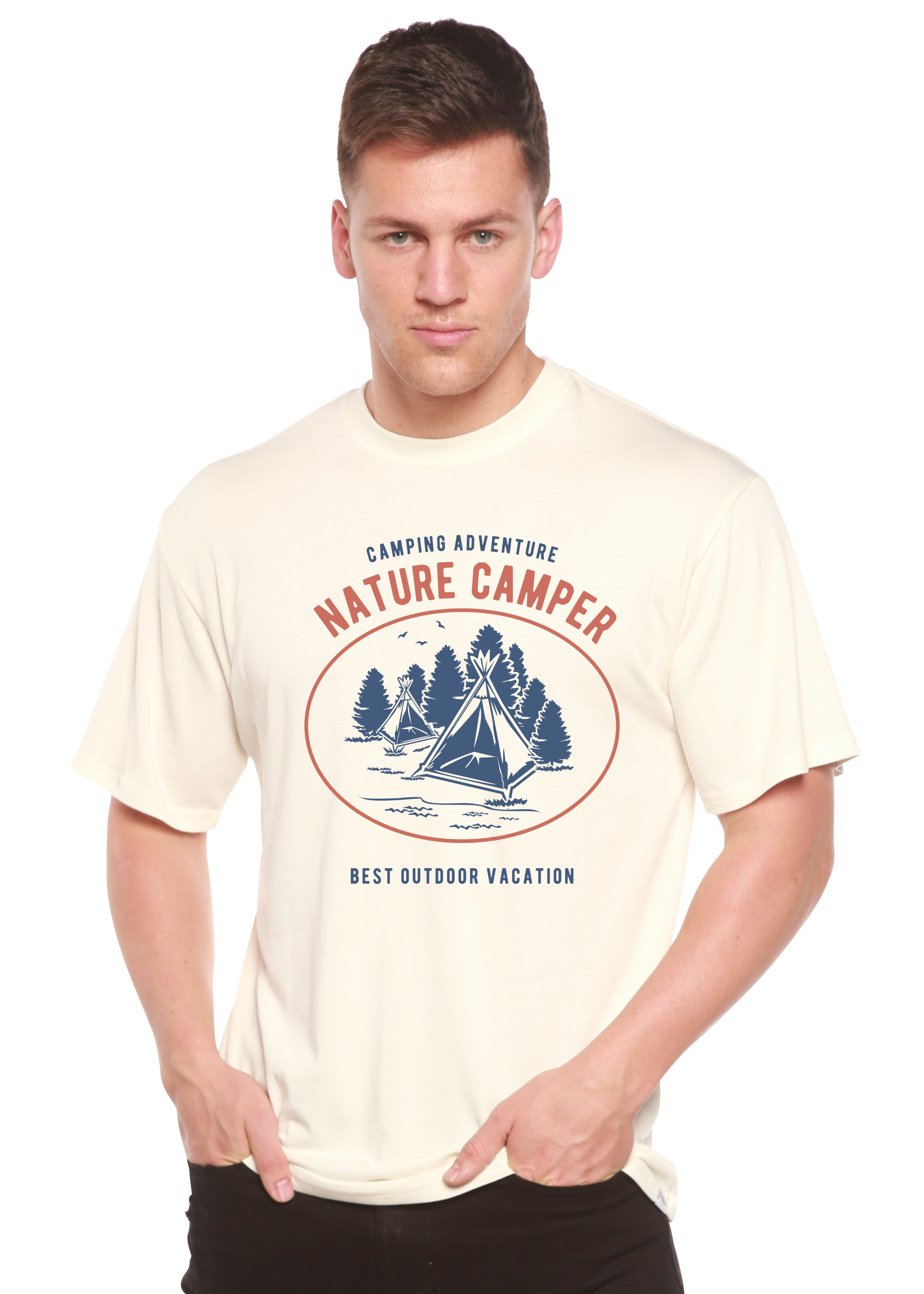 Spun Bamboo Nature Camper Spun Bamboo® Men's Bamboo Viscose/Organic Cotton Short Sleeve Graphic T-Shirt — main product shot