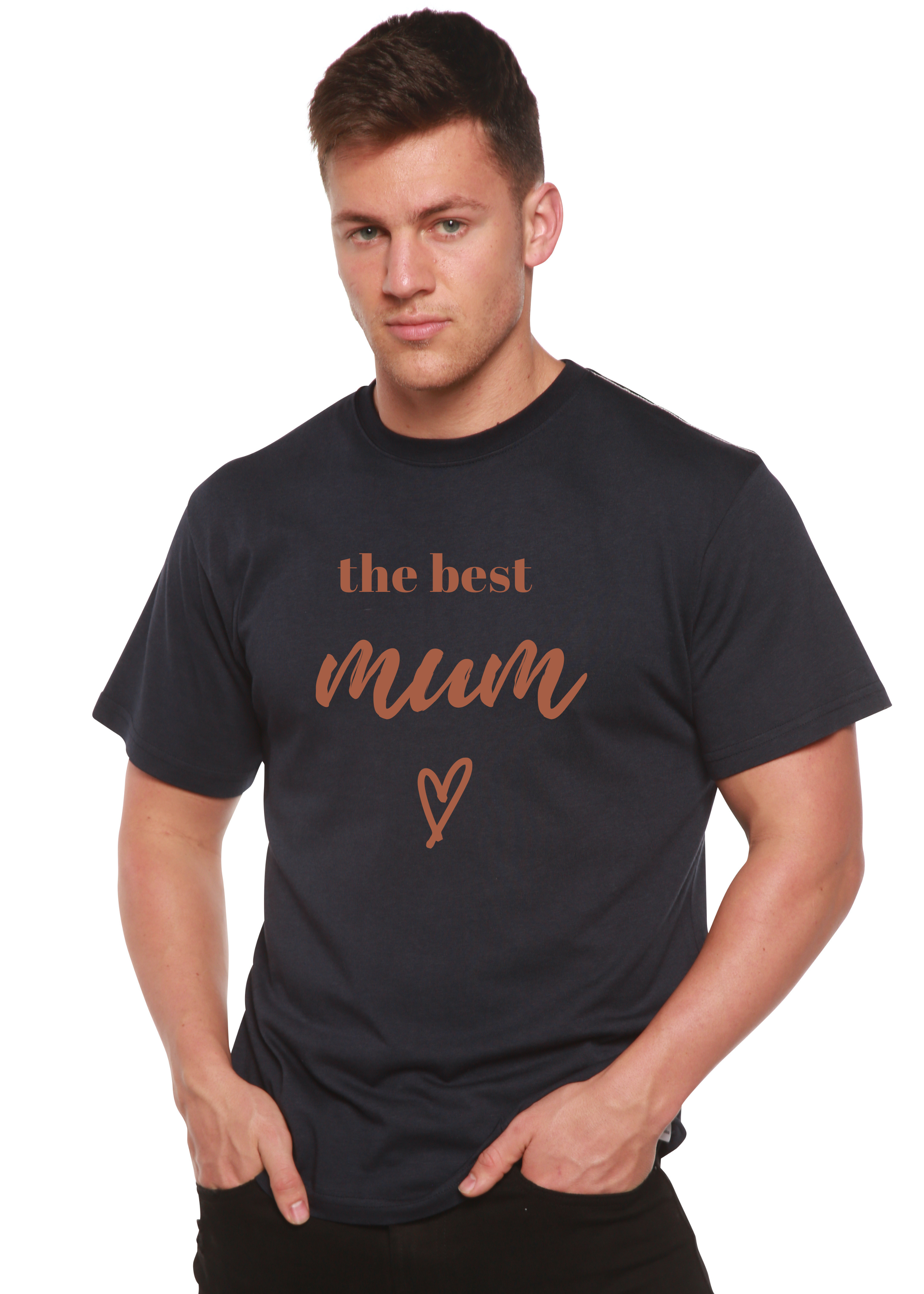 Spun Bamboo The Best Mum Unisex Bamboo Viscose/Organic Cotton Short Sleeve Graphic T-Shirt — feature highlight