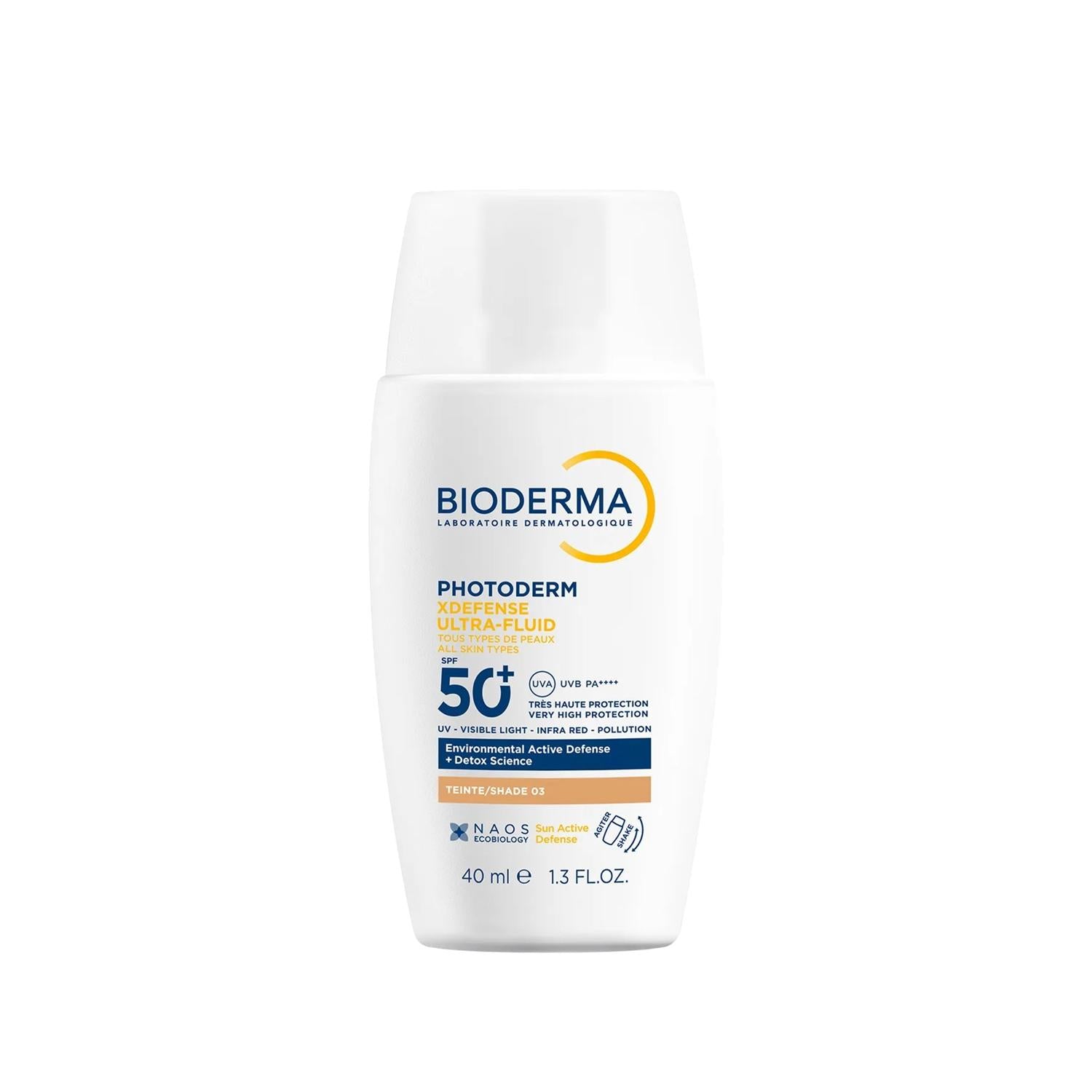 Bioderma Photoderm SPF50+ Golden Tinted Sunscreen: Antioxidant Protection for All Skin Types, Daily Face Defense