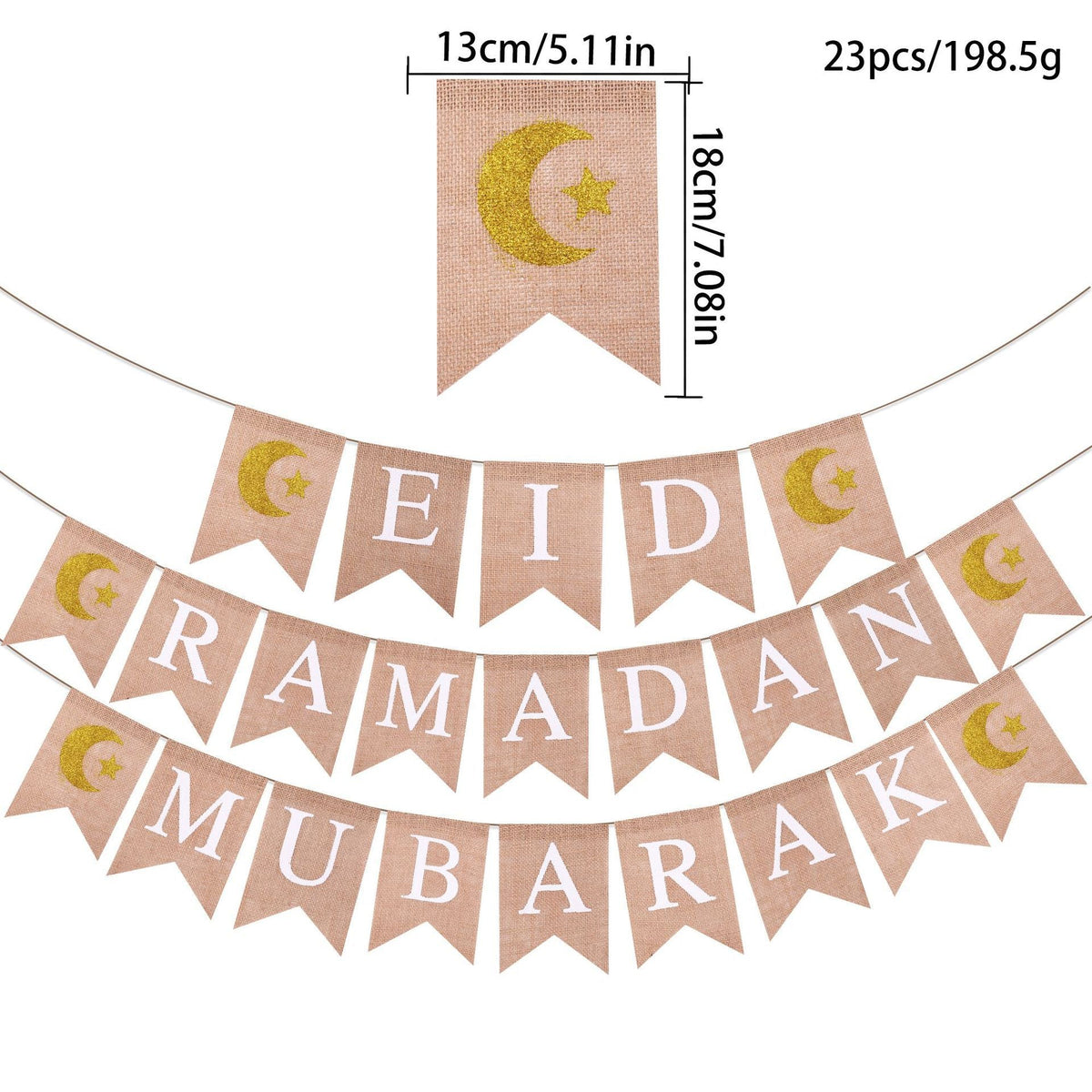 MR026 EID MUBARAK Party Decorative Banner