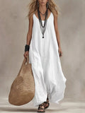 Full Size Scoop Neck Sleeveless Maxi Dress Plus Size