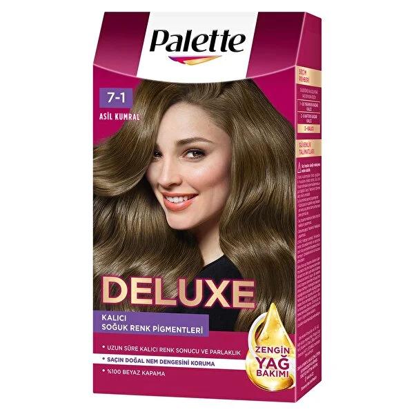 Palette Deluxe Ash Blonde Hair Dye: Long Lasting Color, Grey Coverage, Natural Oils - Vibrant & Shiny At-Home Hair Color