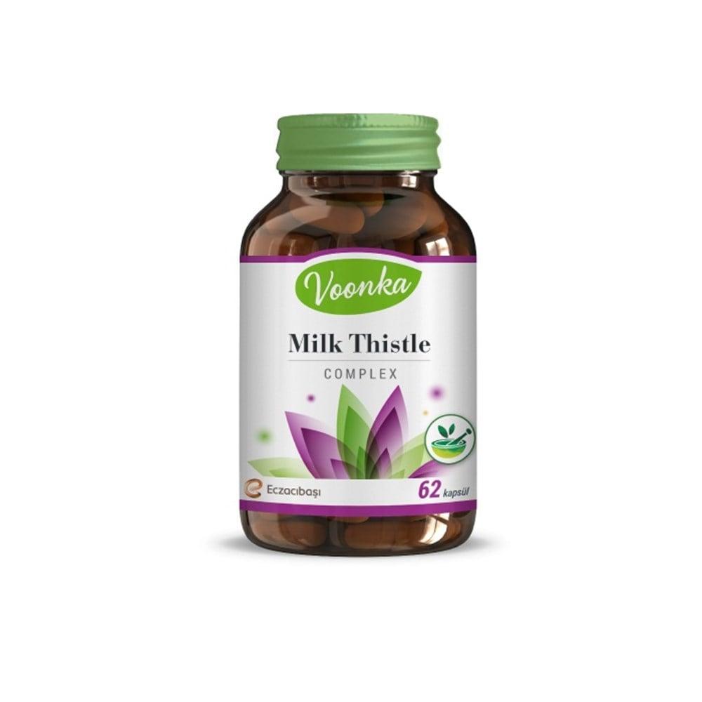 Voonka Milk Thistle Complex 62 Capsules - Natural Liver Support Supplement
