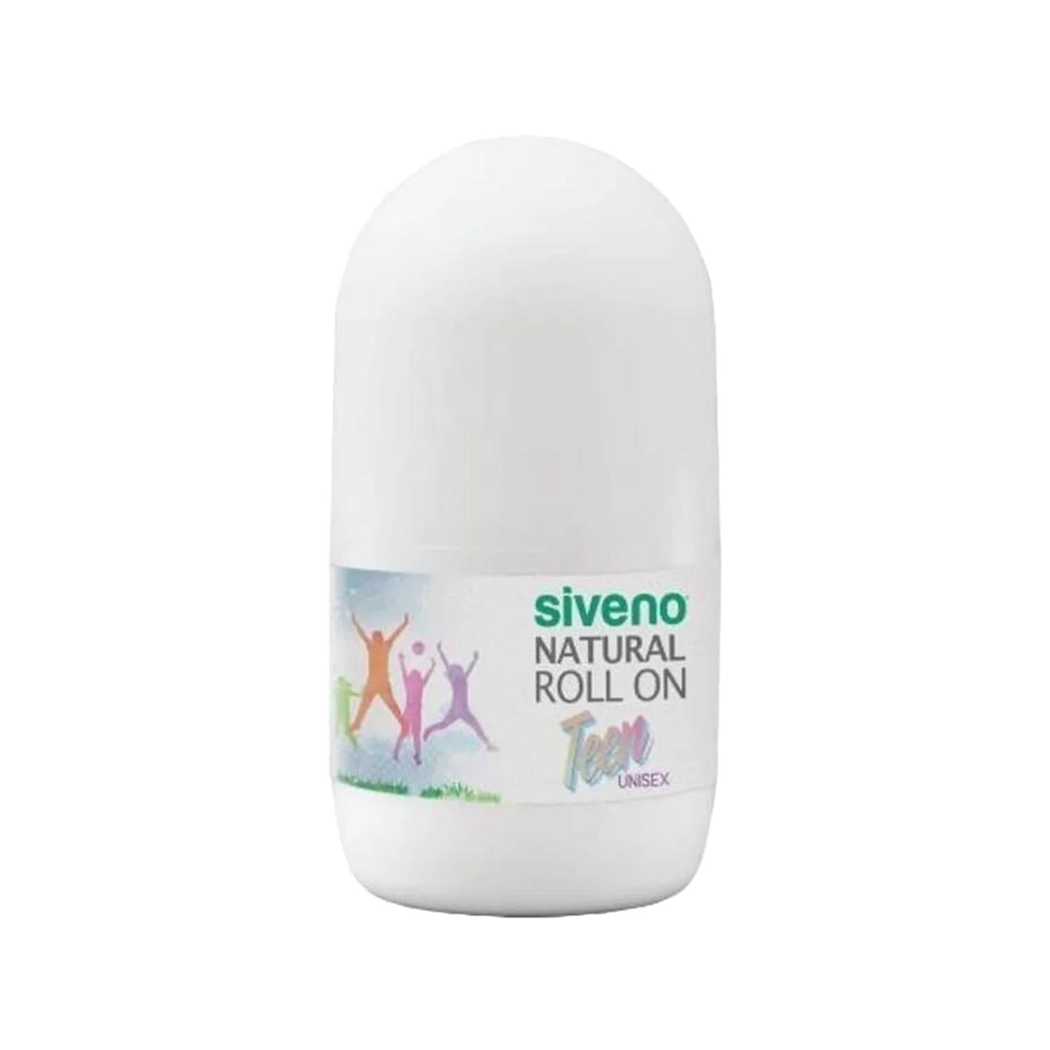 Siveno Natural Roll-On Deodorant for Teens - Unisex, 50 ml, Gentle & Effective