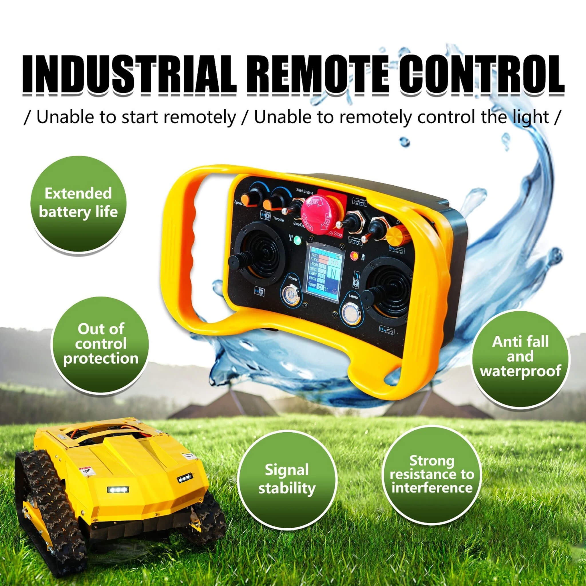9HP 21-Inch Industrial Remote-Controlled Lawn Mower (SAK71845) – SAKSBY WHOLESALE, view 4