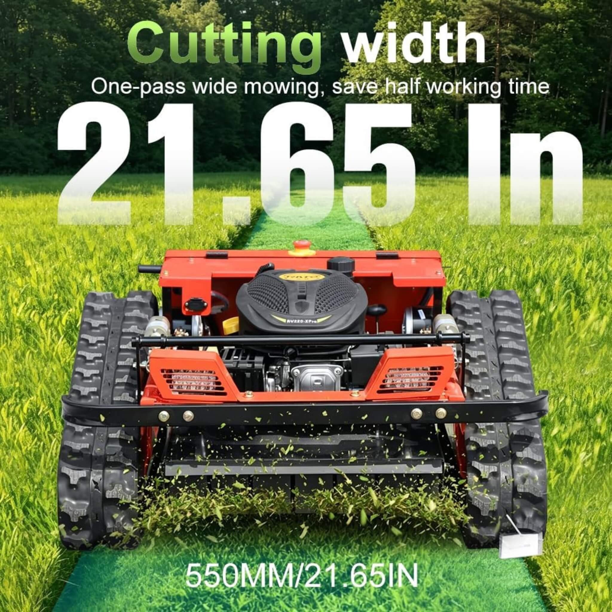 Heavy-Duty 9HP 225CC Remote-Controlled All-Terrain Gas-Powered Lawn Mower With 21-Inch Cutting Width (SAK78412) – SAKSBY WHOL