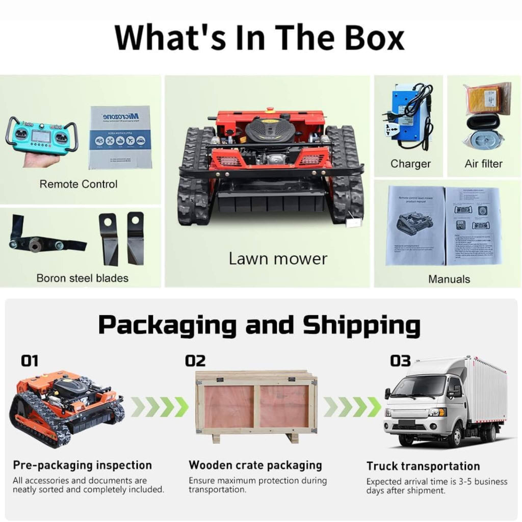 Heavy-Duty 9HP 225CC Remote-Controlled All-Terrain Gas-Powered Lawn Mower With 21-Inch Cutting Width (SAK78412) – SAKSBY WHOL