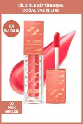 Maybelline New York Sunkisser: Pink Mirage Liquid Matte Blush - Natural Flush, Lightweight, Long-Lasting - Easy to Blend, Buildable Coverage