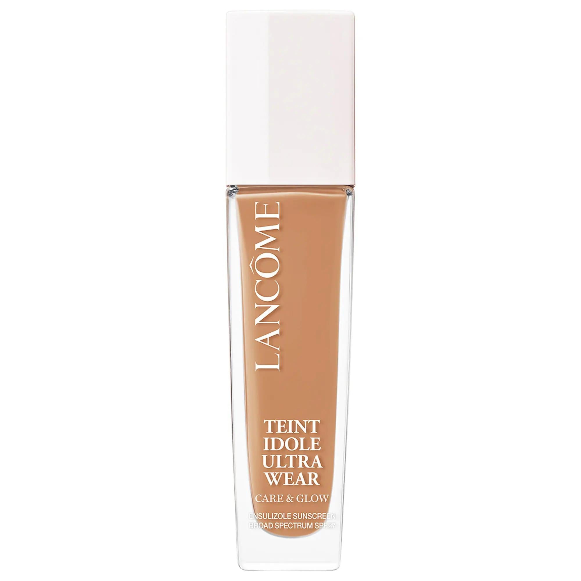 Lanc™me Teint Idole Ultra Wear Care & Glow Foundation: 24H Transfer-Resistant, Hydrating Hyaluronic Acid Foundation SPF 27 for Natural Glow & Sensitive Skin
