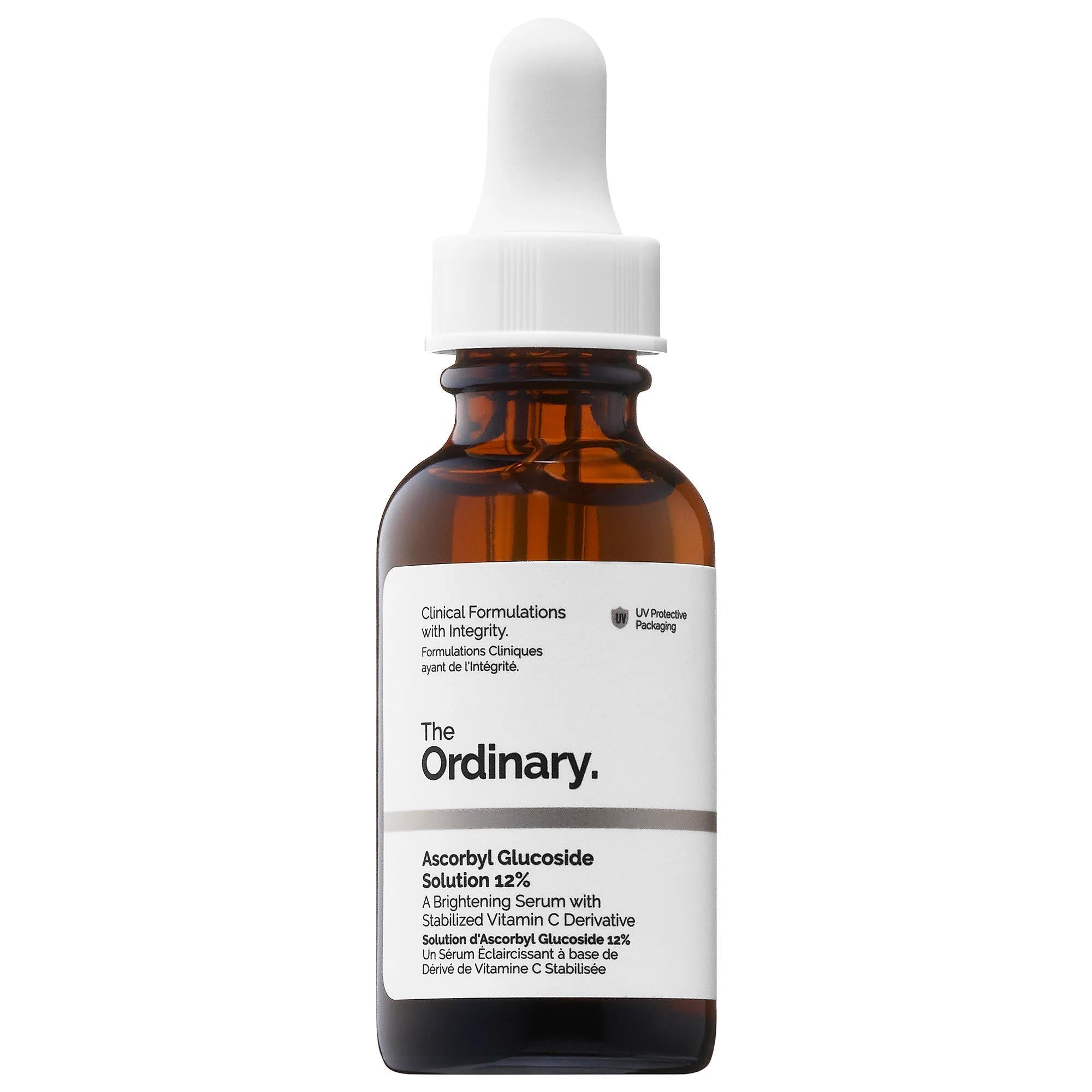 The Ordinary Ascorbyl Glucoside Solution 12% - Vitamin C Serum for Skin Brightening & Dark Spot Correction