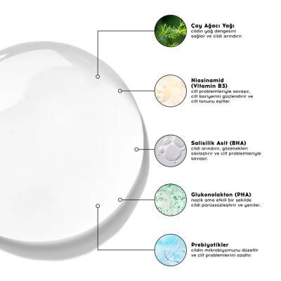 Cream Co. BHA/PHA Niacinamide Toner 200ml - Vegan, Cruelty-Free Acne Control Toner for Oily Skin