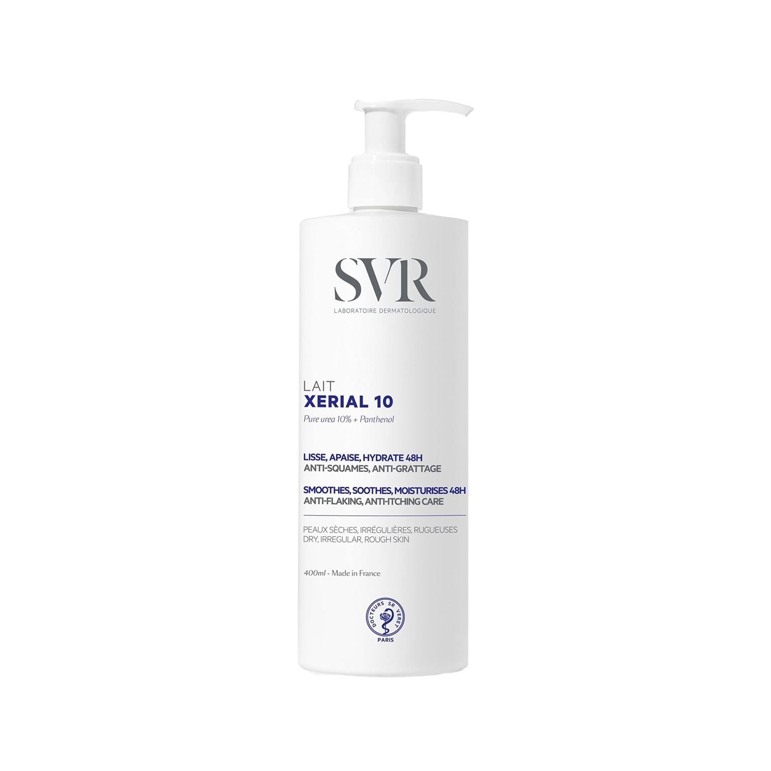 SVR Xerial 10 Body Moisturizer Cream - Hydrating and Nourishing for Dry Skin, 13.53 fl oz