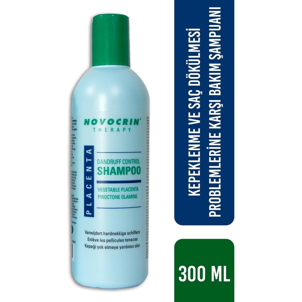 Novocrin Placenta Dandruff Control Shampoo - Nourishing Hair Care with Anti-Dandruff Properties, 10.14 fl oz