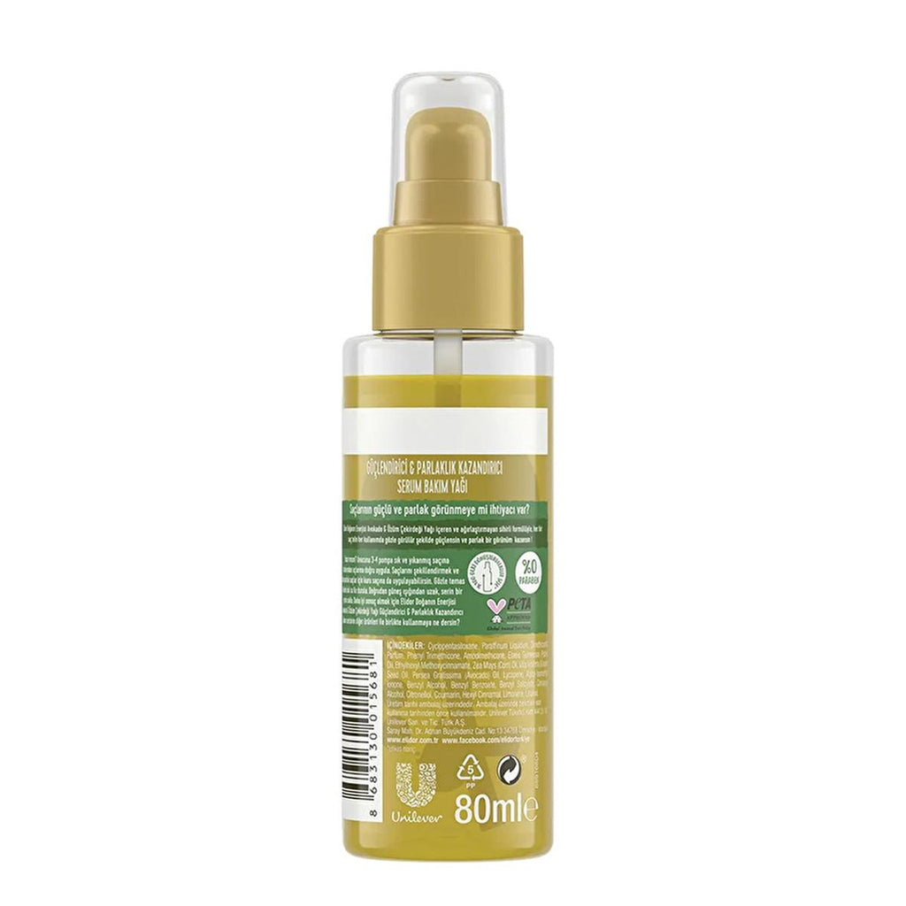 Elidor Avocado & Grape Seed Oil Hair Serum: Shine & Strength - Paraben Free, Lightweight Natural Hair Oil