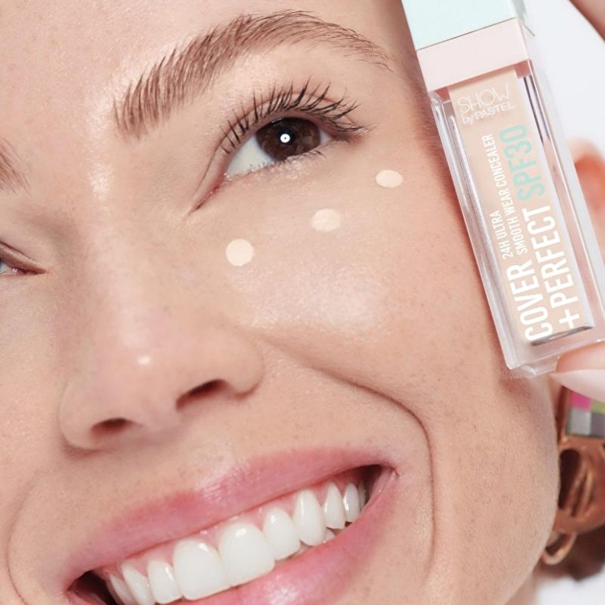 Show by Pastel Cover+Perfect Concealer SPF30 - High Coverage, Moisturizing, Long-Lasting Concealer for Flawless Finish