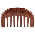 Fable & Mane Scalp Massager Comb - Gentle Detangling & Scalp Stimulation for Healthy Hair Growth, Eco-Friendly Ebony Wood, Non-Static & Suitable for All Hair Types