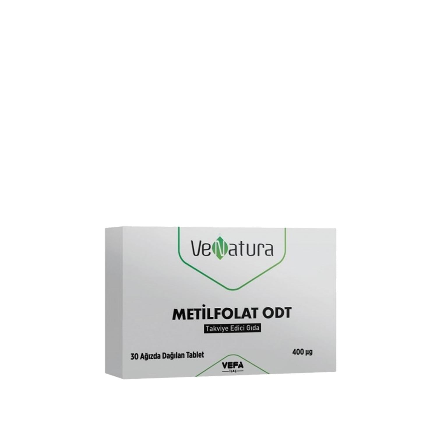 VeNatura Methylfolate ODT Dietary Supplement - 30 Tablets, Supports Healthy Folate Levels, Easy-to-Consume Orally Disintegrating Tablets