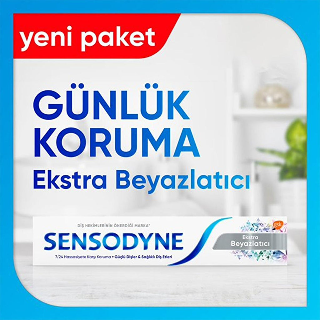 Sensodyne Sensitive Teeth Whitening Toothpaste with Fluoride - 2.54 fl oz