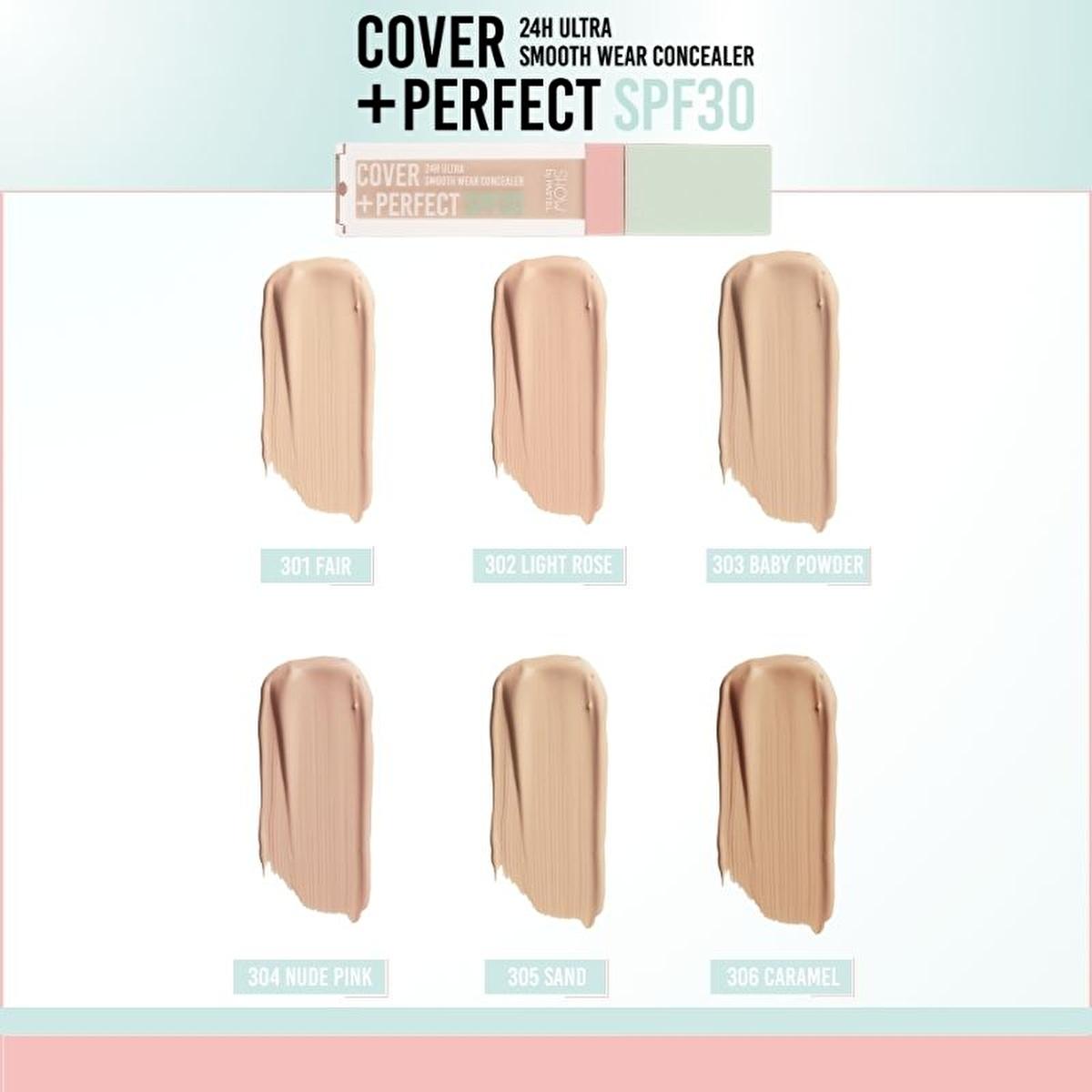 Show by Pastel Cover+Perfect Concealer SPF30 - High Coverage, Moisturizing, Long-Lasting Concealer for Flawless Finish