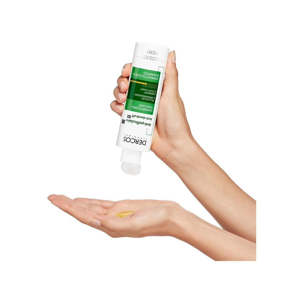 Vichy Dercos Anti-Dandruff Shampoo for Dry Hair - Salicylic Acid, Paraben-Free - Soothes Itching Scalp & Eliminates Flakes