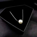 BodyCandy Stainless Steel Chain Necklace Minimalist Pearl Pendant Necklace — main product shot