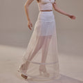 A-Line Wedding Dress Petticoat , Two Hoops Underskirt with Waist Corsage – Bridal Port