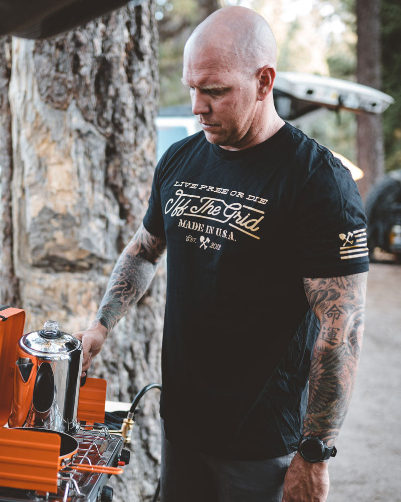 Off The Grid Surplus A Train Tee Shirt — back view