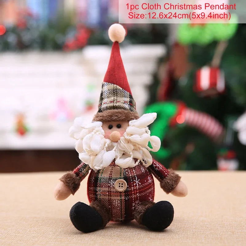 Christmas Doll Ornaments Merry Christmas Decorations For Home Table Decor Xmas Gift 2025 Navidad Natal New Year Decor 2026 Noel