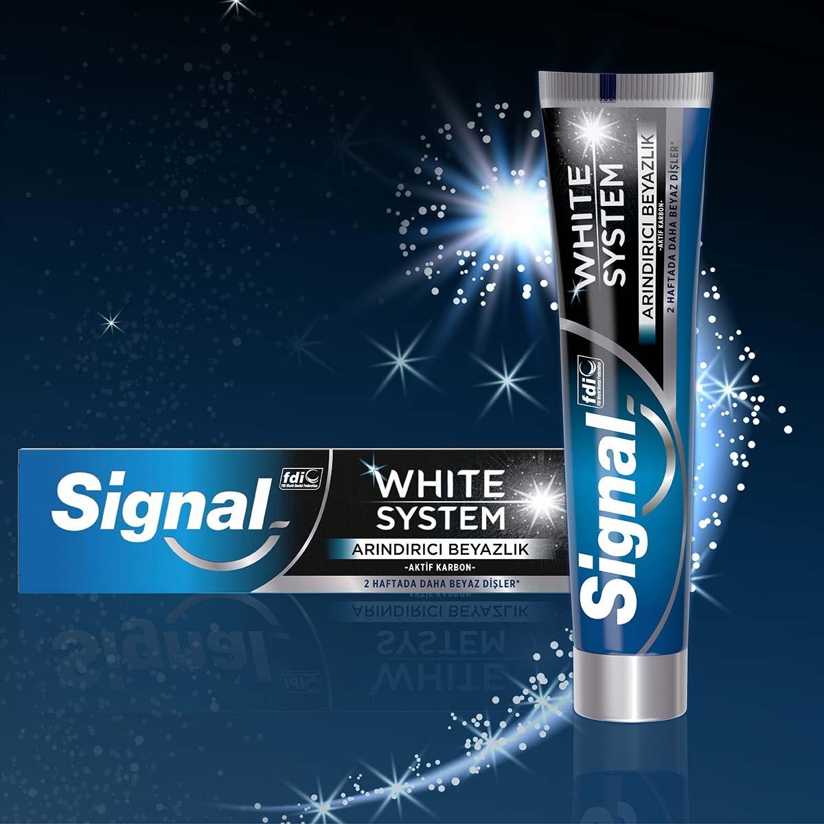 Signal White System Purifying Whitening Toothpaste - White Teeth, Fresh Breath