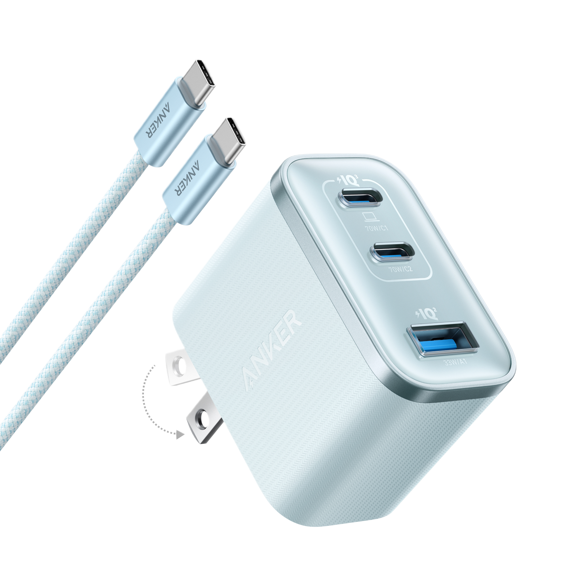 Anker Nano Charger (70W, 3 Ports), view 13